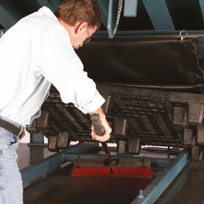 Rampa de muelle accionado por aire