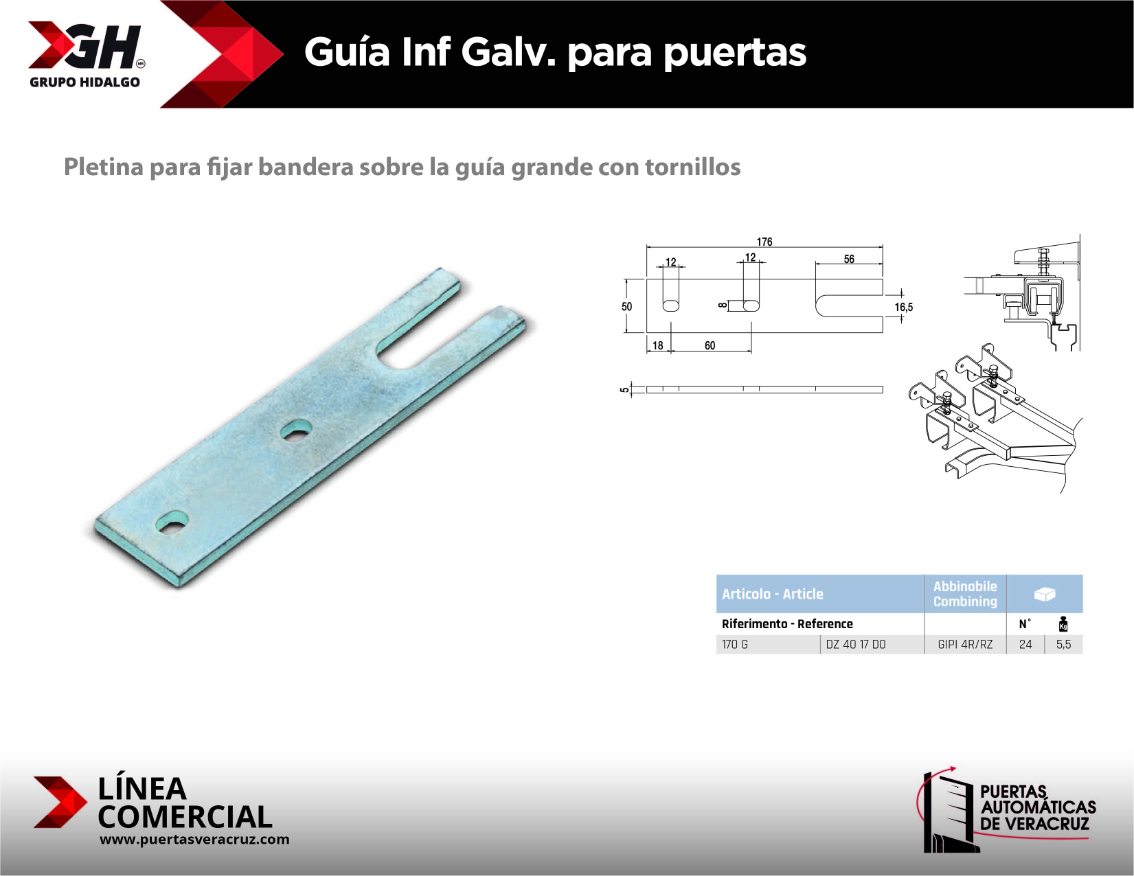 Guía inf Galv. para puertas