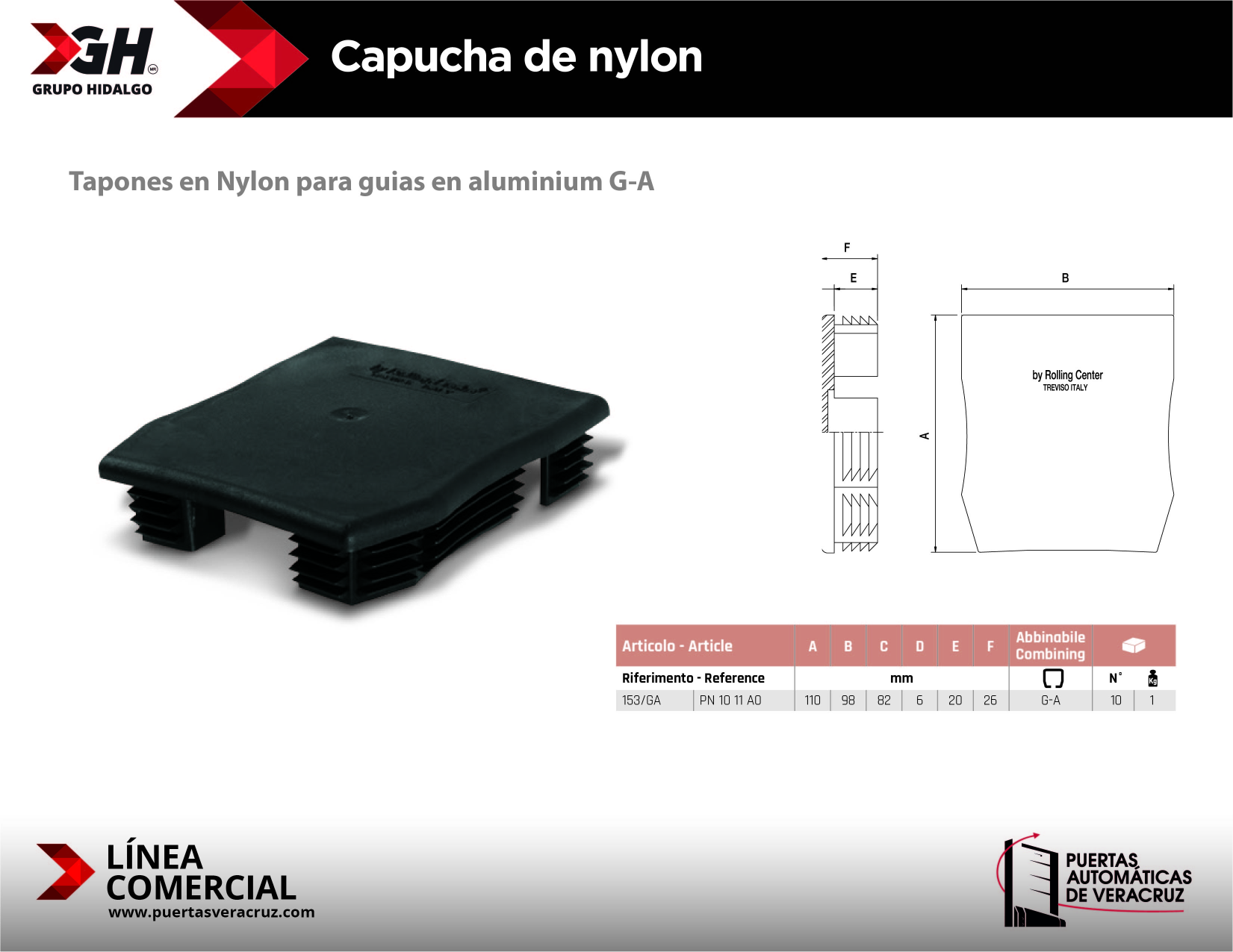 Capucha de nylon