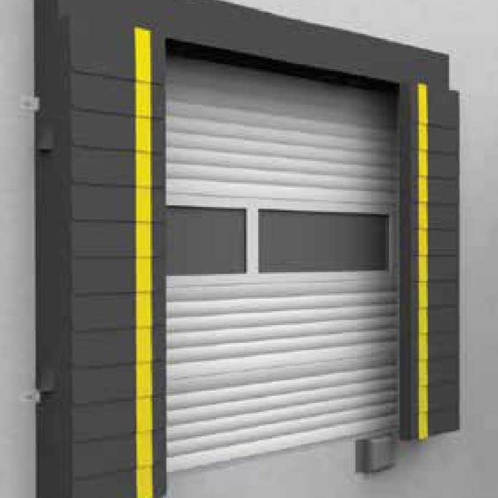 Sello de Andén Cabezal Sólido Piernas Sección L